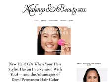 Tablet Screenshot of makeupandbeautyblog.com